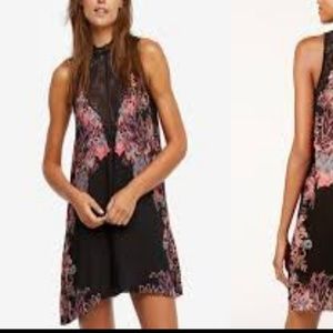 Free People Women's Marsha Printed Lace-Neck Dress